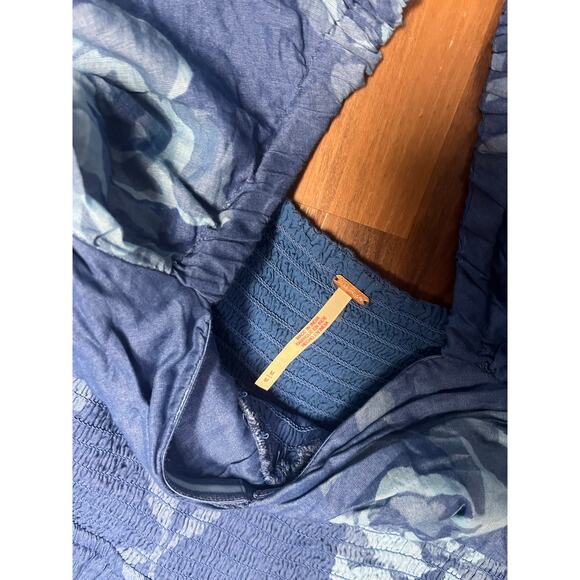 Free People Sundrenched Maxi Dress Sapphire Combo Size Medium Fairy - Picture 8 of 11